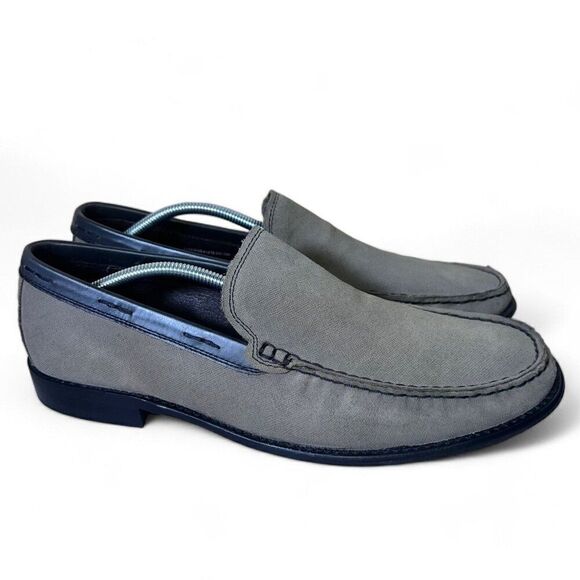 John Varvatos USA Star Slip-on Loafers Brown / Grey Suede 7475 Men\'s 10M‎ main image 6